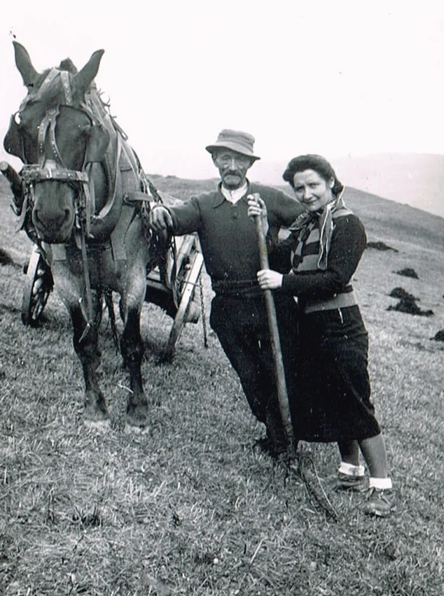 Avril 1944. Jean-Marie Pellicier et Hélène Gindrat.